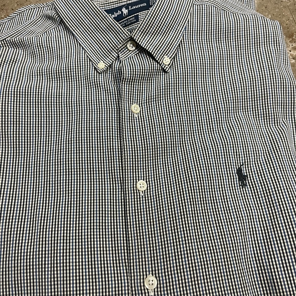 Polo by Ralph Laure Mens Plaid Button Down Shirt - XL